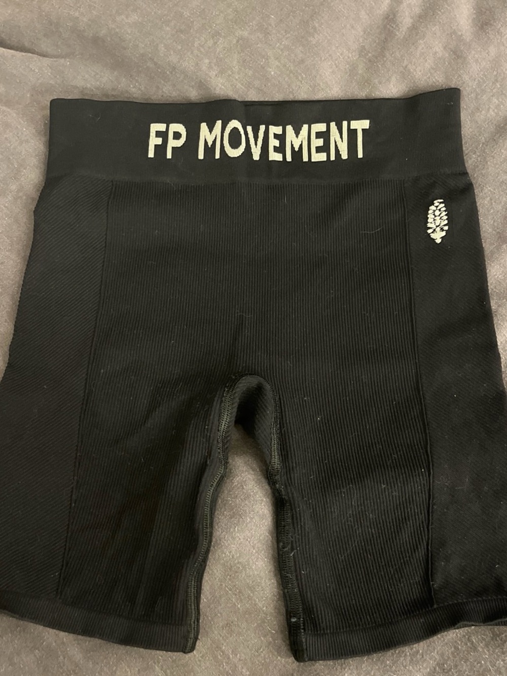 FP Movement by Free People Black High-Waist logo Bike Shorts
